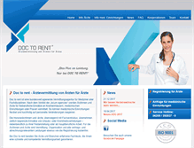 Tablet Screenshot of doc-to-rent.de